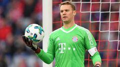 Bayern's Neuer trains with ball for first time in over six months