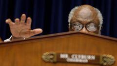 Oversight and Reform Subcommittee Chairman James E. Clyburn speaks during a House Oversight and Reform Subcommittee on the Trump administration&#039;s response the the Coronavirus crisis. 