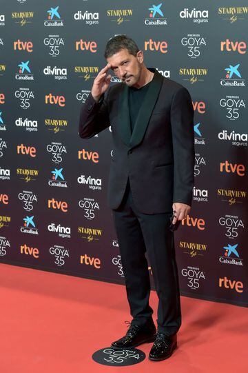 El actor Antonio Banderas presentador de los premios Goya 2021.