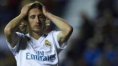 El centrocampista croata del Real Madrid, Luka Modric, durante un partido.