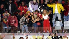 Swift was a high-profile attendee as Travis Kelce’s Chiefs defeated the 49ers to win Super Bowl LVIII at Allegiant Stadium.