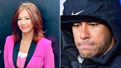 Im&aacute;genes de la presentadora Ana Rosa Quintana posando sonriente y del futbolista Neymar, con capucha y rostro serio.