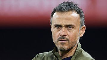 Luis Enrique of Spain before the 2020 UEFA European Championships group F qualifying match between Spain and Norway at Estadi de Mestalla on March 23, 2019 in Valencia, Spain. (Photo by Jose Breton/NurPhoto via Getty Images)