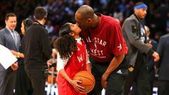 Kobe Bryant y su hija Gianna, durante un All Star