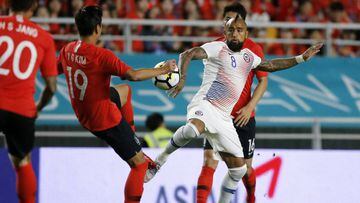 La Roja igualó ante Corea del Sur con un recuperado Vidal