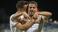 Fornals celebra su gol en la victoria de Espa&ntilde;a en Kosovo.