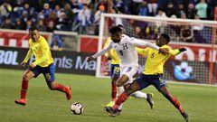 Lozano en partido ante Ecuador