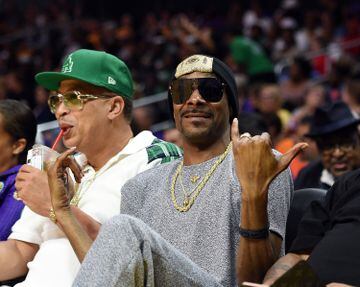 Snoop Dogg seguidor de Los Angeles Lakers. 