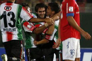 Palestino sufrió para derrotar a Nacional con gol de Diego Rosende.