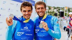 Jordi Cammar y Nicol&aacute;s Rodr&iacute;guez, plata en el 470 de la Final de la Copa del Mundo en Marsella.