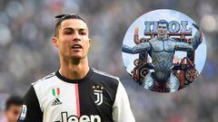 Cristiano turned into 20-metre high robot called 'Idol'