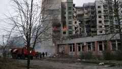 A view shows a residential building damaged by recent shelling, as Russia&#039;s invasion of Ukraine continues, in Chernihiv, Ukraine March 3, 2022. REUTERS/Roman Zakrevskyi