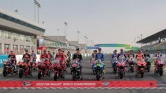 La parrilla de MotoGP en Qatar.