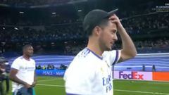 Hazard, fuera del campo conquista la hinchada del Madrid