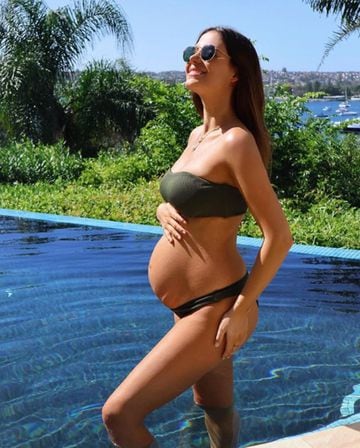 Así ha sido el embarazo de Sarah Kohan, la novia de Chicharito