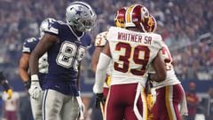 ARLINGTON, TX - NOVEMBER 24: Dez Bryant #88 of the Dallas Cowboys argues with Josh Norman #24 of the Washington Redskins after catching a pass during the fourth quarter of their game at AT&amp;T Stadium on November 24, 2016 in Arlington, Texas.   Tom Pennington/Getty Images/AFP == FOR NEWSPAPERS, INTERNET, TELCOS &amp; TELEVISION USE ONLY ==