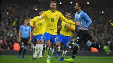 Brazil captain Neymar pleased with stern Uruguay test