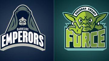 Los personajes de Star Wars como logos deportivos