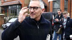Former British football player and BBC presenter Gary Lineker walks outside his home in London, Britain, March 12, 2023. REUTERS/Henry Nicholls