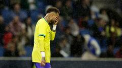 Soccer Football - International Friendly - Brazil v Ghana - Stade Oceane, Le Havre, France - September 23, 2022  Brazil's Neymar reacts REUTERS/Benoit Tessier