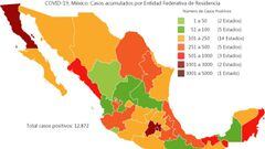 ¿Cuántos casos de coronavirus hay en México, hoy 25 de abril?