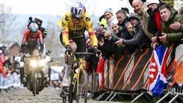 Van Aert, en el Tour de Flandes.