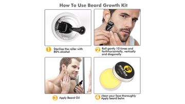 Kit para conseguir una barba más larg