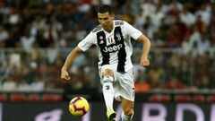 El delantero portugu&eacute;s Cristiano Ronaldo durante la Supercopa de Italia entre Juventus y Milan