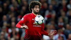 Soccer Football - Premier League - Manchester United v Tottenham Hotspur - Old Trafford, Manchester, Britain - August 27, 2018  Manchester United&#039;s Marouane Fellaini. Marouane Fellaini signed with a Chinese Super League club Shandng Luneng.  REUTERS/