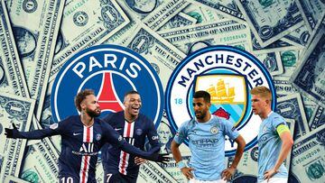 PSG - Manchester City: how much money have both clubs spent in recent years?