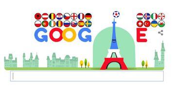 Doodle de Google para la Eurocopa 2016 de Francia