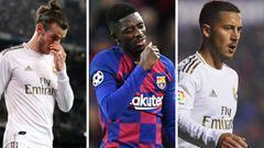 Injuries see Hazard, Dembélé, and Bale's market value tumble