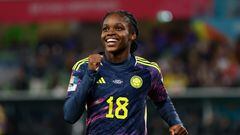 Soccer Football - FIFA Women’s World Cup Australia and New Zealand 2023 - Round of 16 - Colombia v Jamaica - Melbourne Rectangular Stadium, Melbourne, Australia - August 8, 2023 Colombia's Linda Caicedo reacts REUTERS/Hannah Mckay
