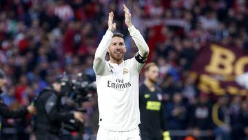 Ramos, en un partido del Real Madrid.