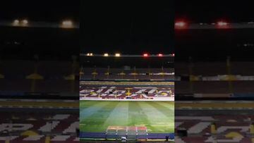 El Estadio Jalisco estrenó nuevo alumbrado en el Atlas vs Mazatlán