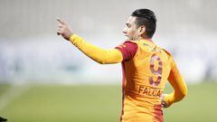 Falcao Garc&iacute;a celebrando un gol con Galatasaray.