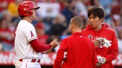 Ohtani's MLB start delayed as Angels ponder Trout shut down