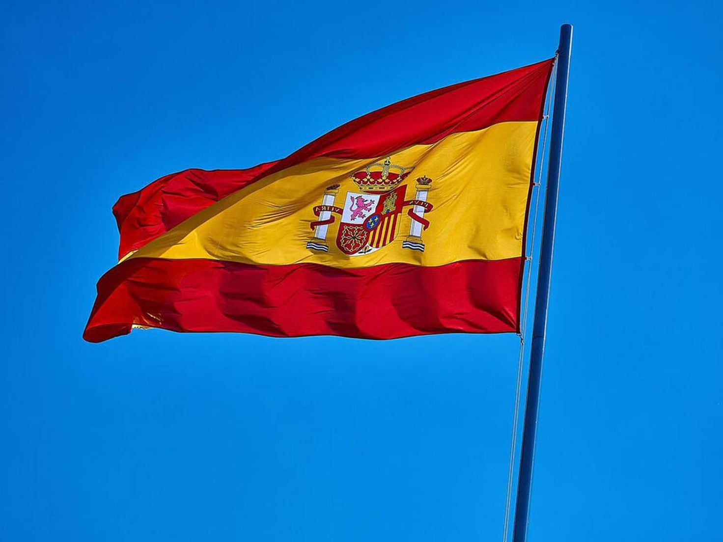 Banderas España y Comunidad Europea