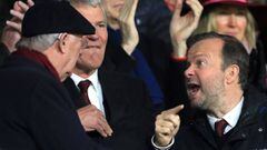Tension at Manchester United spills over to the VIP box