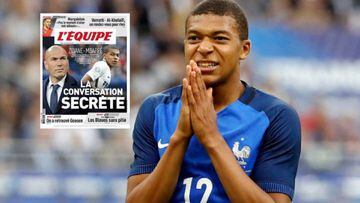 L&#039;&Eacute;quipe: Zidane has spoken with Mbapp&eacute; to convince him to sign for Real Madrid