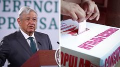 El Presidente de México lamentó que el INE siga sin difundir la Revocación de Mandato y exhibió la dificultad que tiene la página ‘Ubica tu casilla’.