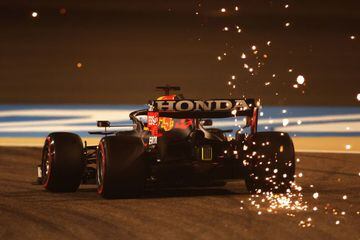 Max Verstappen during practice ahead of the F1 Grand Prix of Bahrain