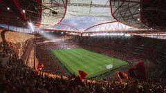 Est&aacute;dio da Luz, del Benfica, es una de las novedades en licencias de FIFA 22.