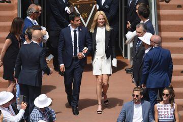 Film star Nicole Kidman and Tony Estanguet, the co-president of Paris' 2024 Olympic bid.
