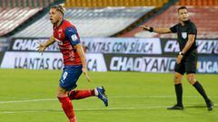 El delantero argentino marcó dos goles para la victoria 2-1 frente al Boyacá Chicó por la segunda fecha de la Liga BetPlay