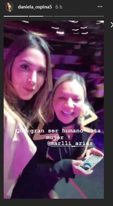 Daniela Ospina y la madre de Maluma