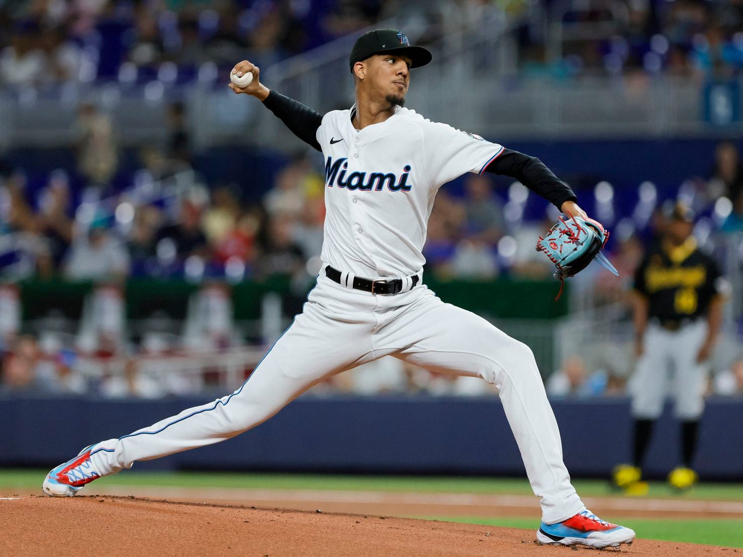 Eury Perez picks up first MLB win as Marlins sweep Nationals