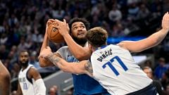 After the Mavericks’ 115-108 victory over the Timberwolves, Luka Doncic explained his ability to defend Karl Anthony Towns, saying he is “strong”.