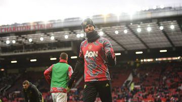 Manchester United&#039;s English striker Marcus Rashford warms up for the English Premier League football match between Manchester United and Norwich City at Old Trafford in Manchester, north west England, on January 11, 2020. (Photo by Oli SCARFF / AFP) 
