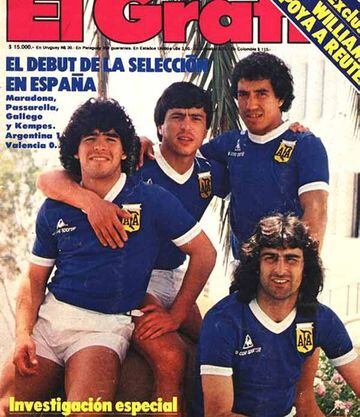Portada de 1982. Dedicada a los jugadores argentinos que jugarían el Mundial de 1982 en España.